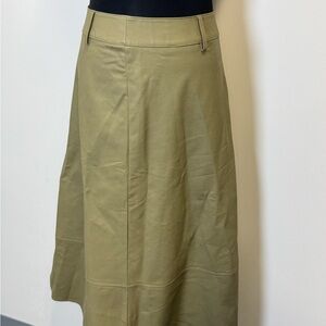 Haute Monde Olive A-Line Skirt
